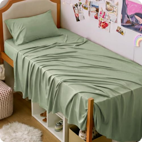 Image of Bedsure PureWoven 100% Rayon Derived from Bamboo, Twin XL Sheets, 3 Pieces