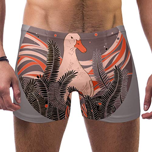 Anmarco Traje de baño corto de ganso entre malas hierbas para hombre,...