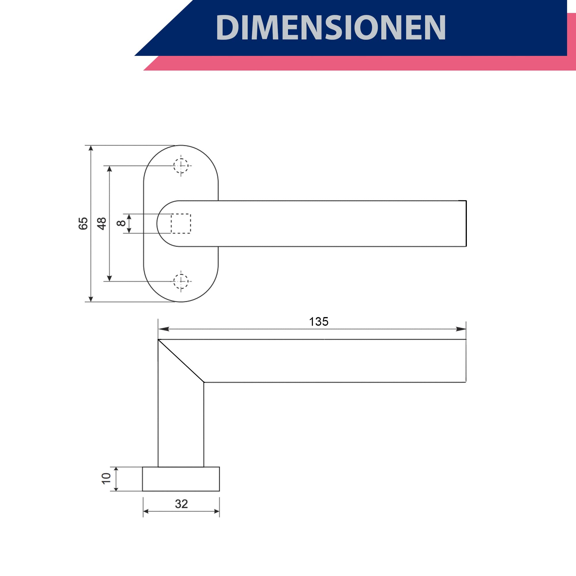 APECS Tiradores de puerta ovalados de acero inoxidable para puerta de casa y puertas interiores con roseta de llave, cilindro de perfil L-modelo H-0904+PZ