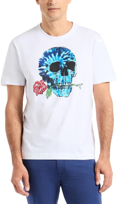 Robert Graham Mens Graphic Crewneck T-Shirt