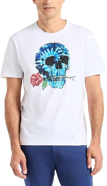 Robert Graham Mens The Good Life Short-Sleeve Graphic Tee, 100% Cotton T-Shirt, Classic-Fit & Richly Detailed for Wear