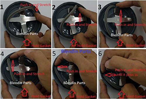 Piezas de repuesto para licuadora Blendin compatible Nutribullet miniatura 3