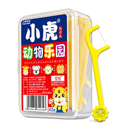 Palhetas de Fio dental Exceart 80 peças Floração infantil de alta resistência à tração para limpeza