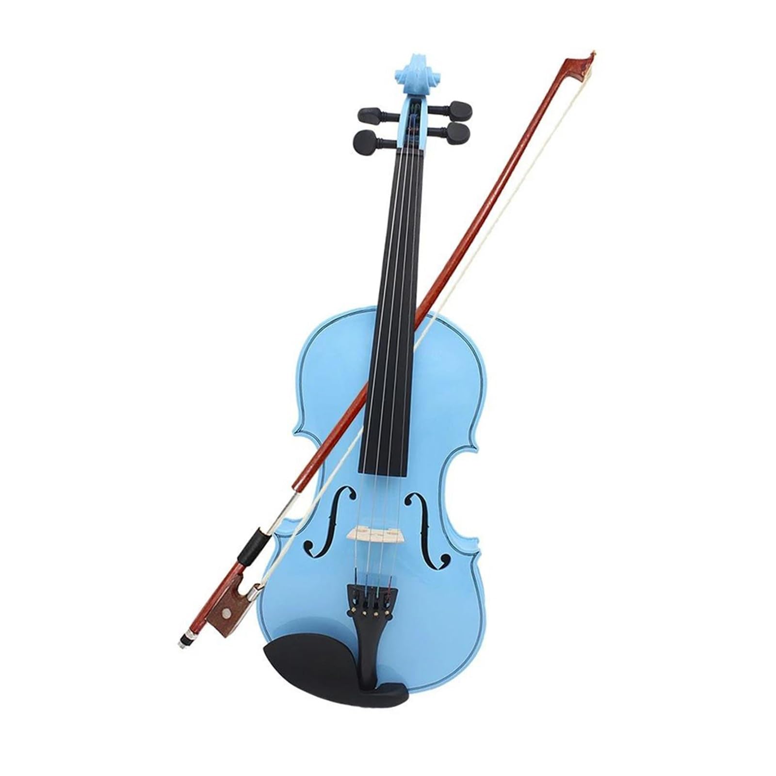 Violino Set Violino Acustico Strumento Per Principianti | 4/4 in legno massello a grandezza naturale(Blue)