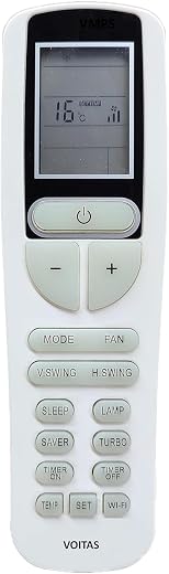 5 Year Warranty AC Remote Compatible for VOLTAS Split/Window 1.5Ton AC Remote, White (Your Old Remote Must Be Exact Same)