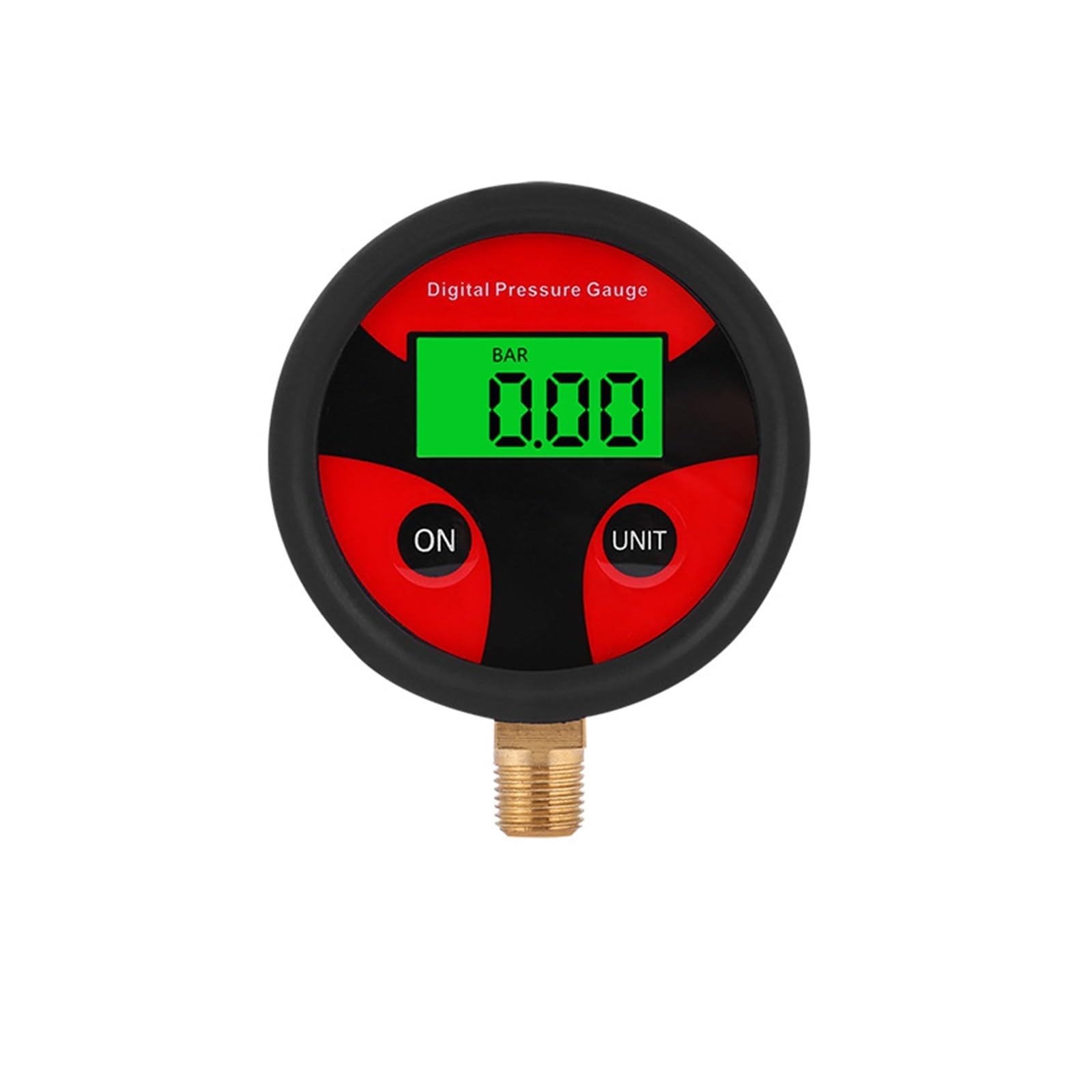 Medidor de presión neumáticos digitales 200PSI LCD manómetro motocicleta coche ciclo camión(No tube A)