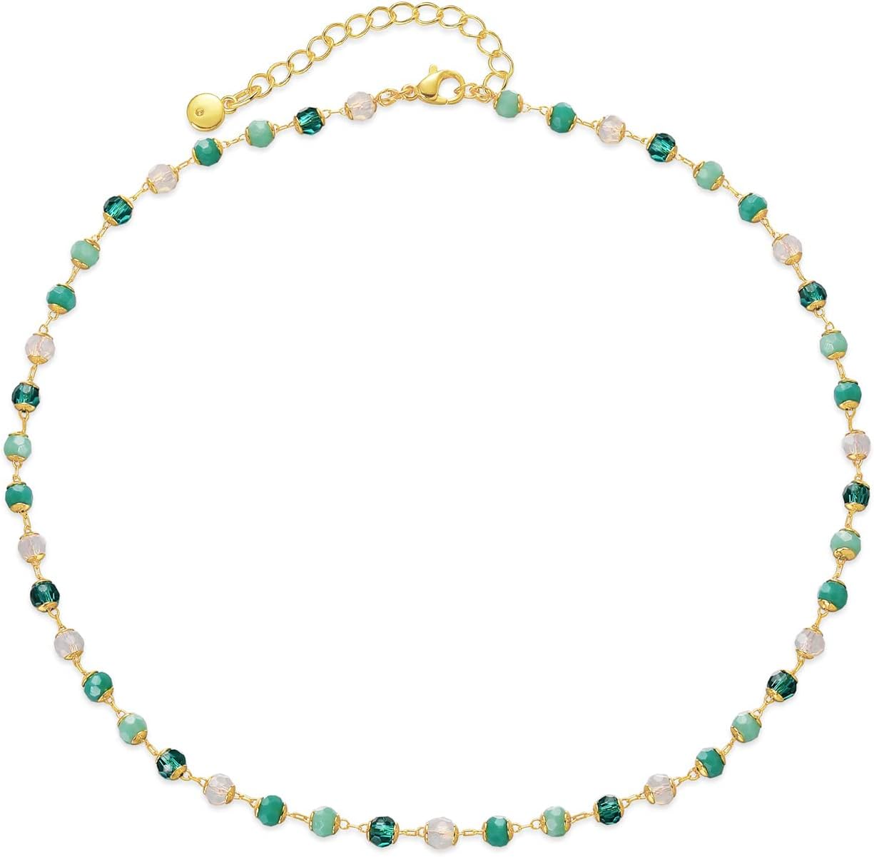 MRSXIA Choker Necklace Women 18K Gold Filled Chain Summarize标题不超过10个英文单词返回结果没有标点符号
