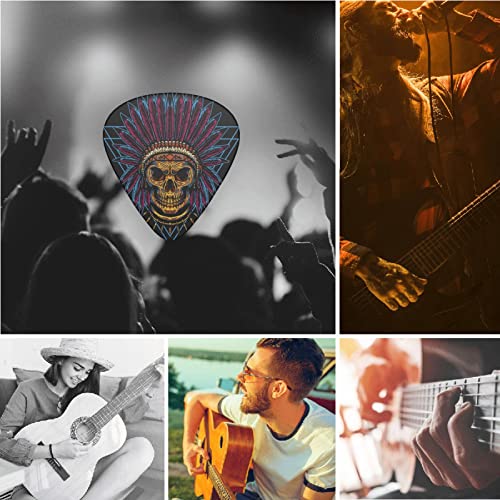 Lot de 12 médiators noirs en forme de tête de mort pour guitare électrique, basse, acoustique, cadeau pour les amateurs de guitare avec boîte - Les Beatles, Paul McCartney, John Lennon, RIngo Starr, George Harrison Lot de 12 médiators noirs en forme de tête de mort pour guitare électrique, basse, acoustique, cadeau pour les amateurs de guitare avec boîte – Image 8