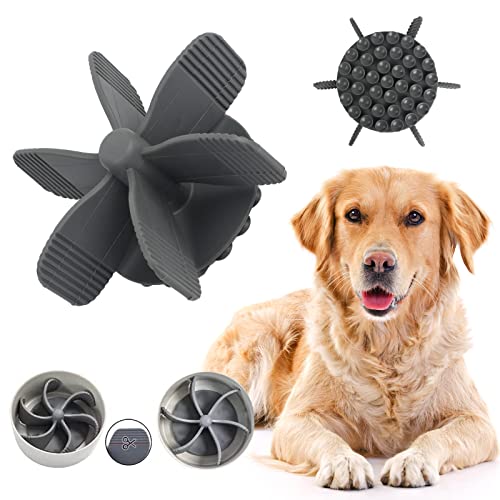 Gamelle Anti Glouton Chien, Gamelle d'alimentation Lente Mangeoire Lente en Spirale avec ventouses Solides, mangeoire Lente découpable pour Chien et Chat (Gris) Cover