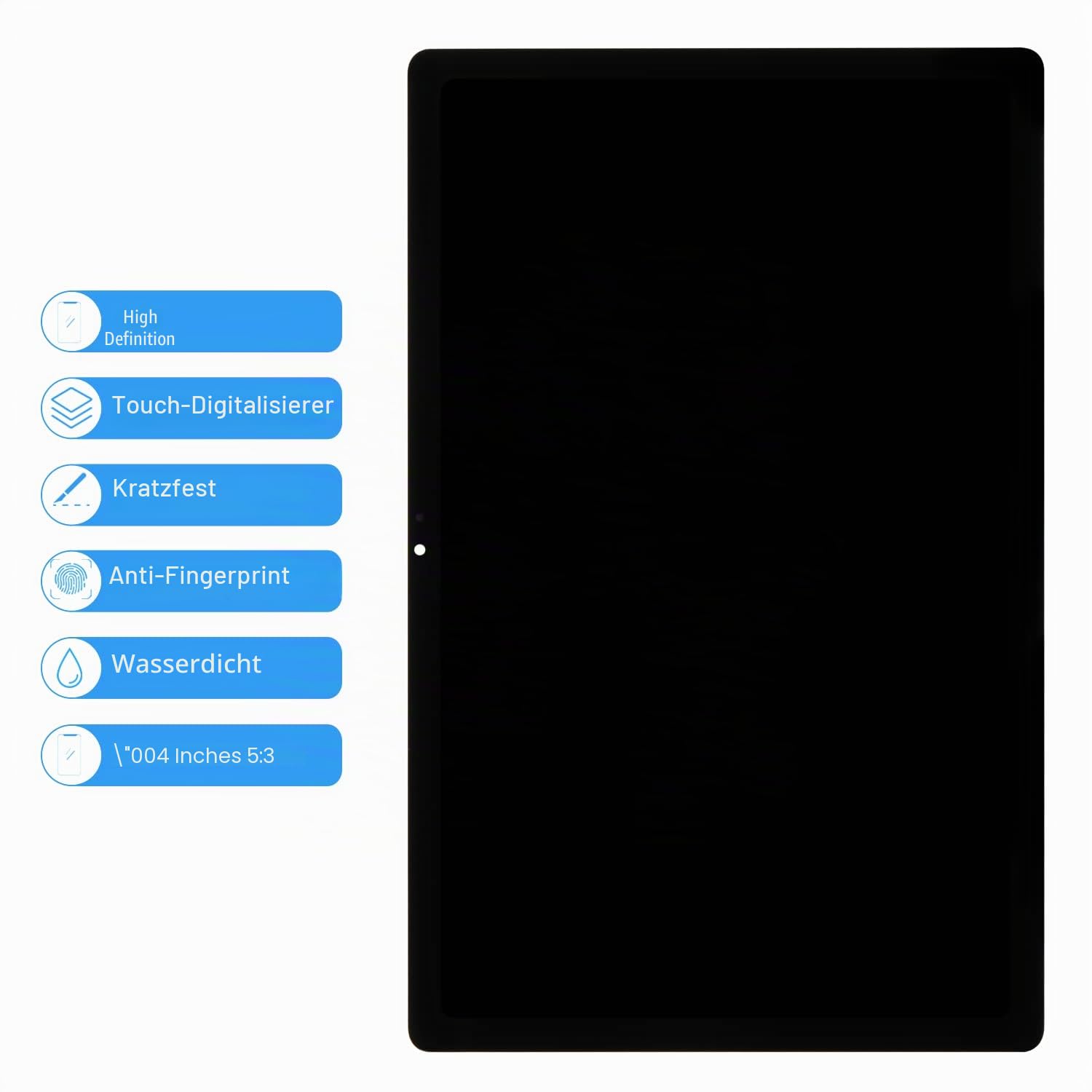 LADYSON Original für Samsung Galaxy Tab A7 10,4 Zoll (2020) SM-T500 T505 T500 LCD Display Touch Sensor Glas Bildschirm Digitizer Assembly Panel Lens Replacement Kits with Tools (Black)