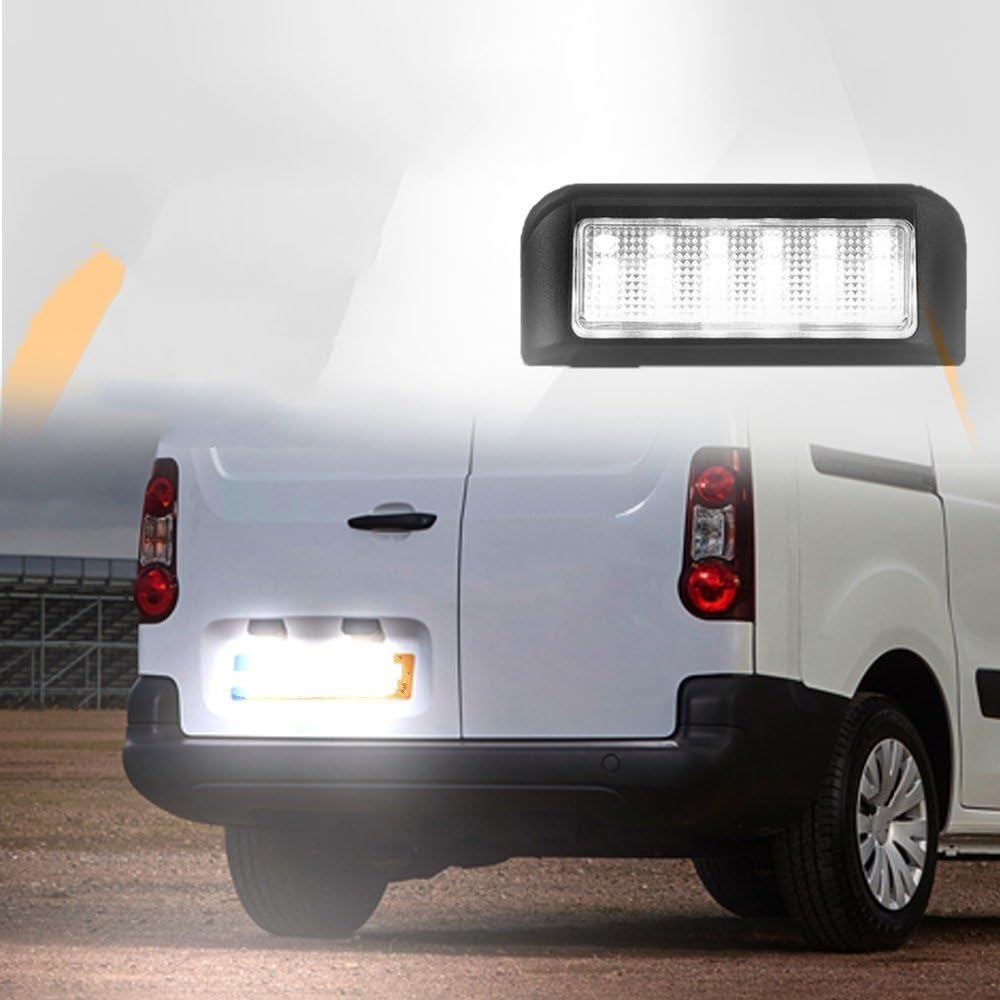 BOYDREAM Piloto Trasero Coche Para Opel Vivaro C Para Combo E Para Zafira Life 2019 2020 2021 Trasero Blanco Para Licencia Para Luz de Matrícula