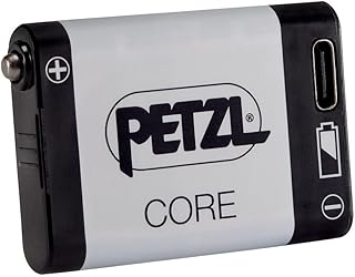 PETZL CORE 2 - 充電式リチウムイオンバッテリーパック CORE 互換ヘッドランプ - ホワイト