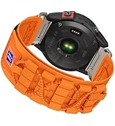 Armband für Fenix 6X Pro, 26mm Quick-Installed Nylon Armband für Fenix 7X/Fenix 6X/Fenix 7X Pro/F...