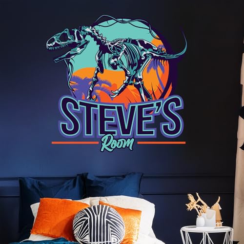Vinilo Decorativo Personalizado Dinosaurio T-Rex para Niños