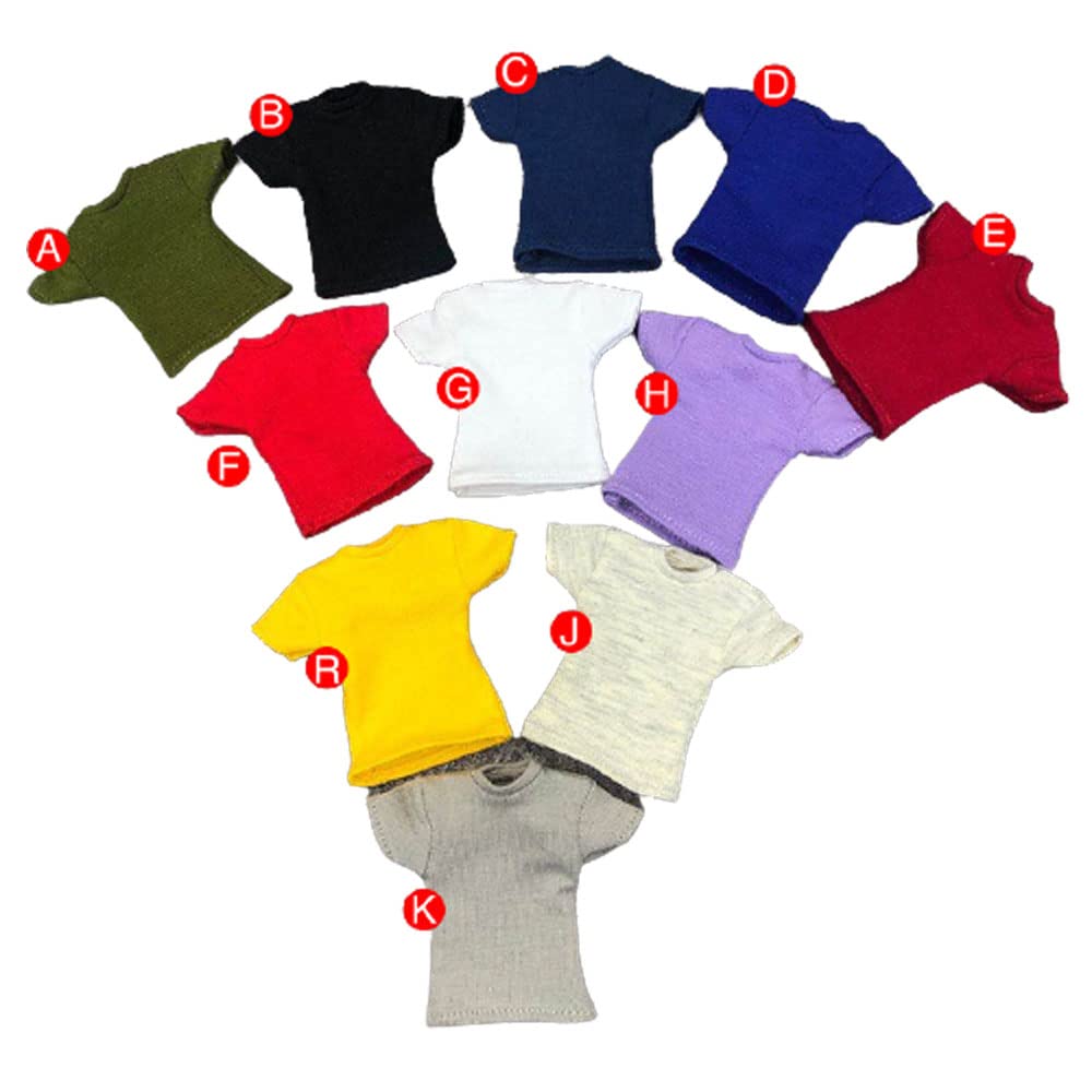 T-shirt pour figurine 6 pouces AMITD vêtement masculin 1/12