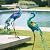 chisheen Metal Peacock Statue Garden Decor Yard Art Decoration Outdoor Sculpture,Set of 2,Housewarming Birthday for Women Mom