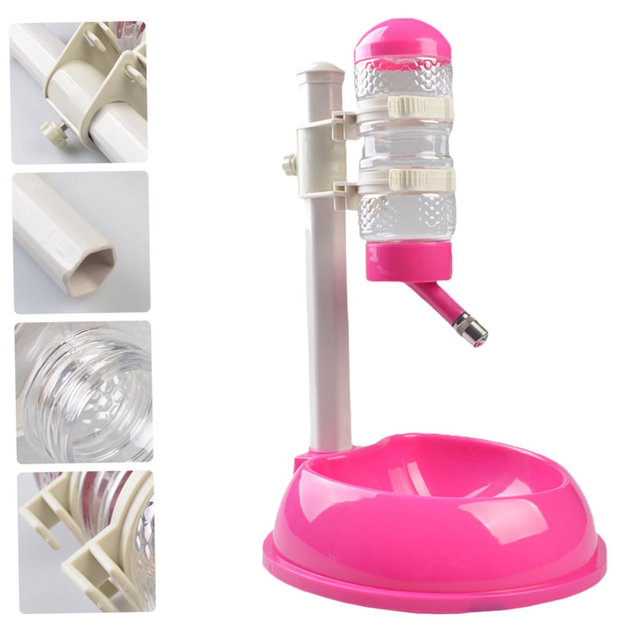 1 Pieza Dispensador Automático de Agua y Comida para Mascotas Bebedero y Comedero con Capacidad de Material Diseño Antideslizante para Perros y Gatos