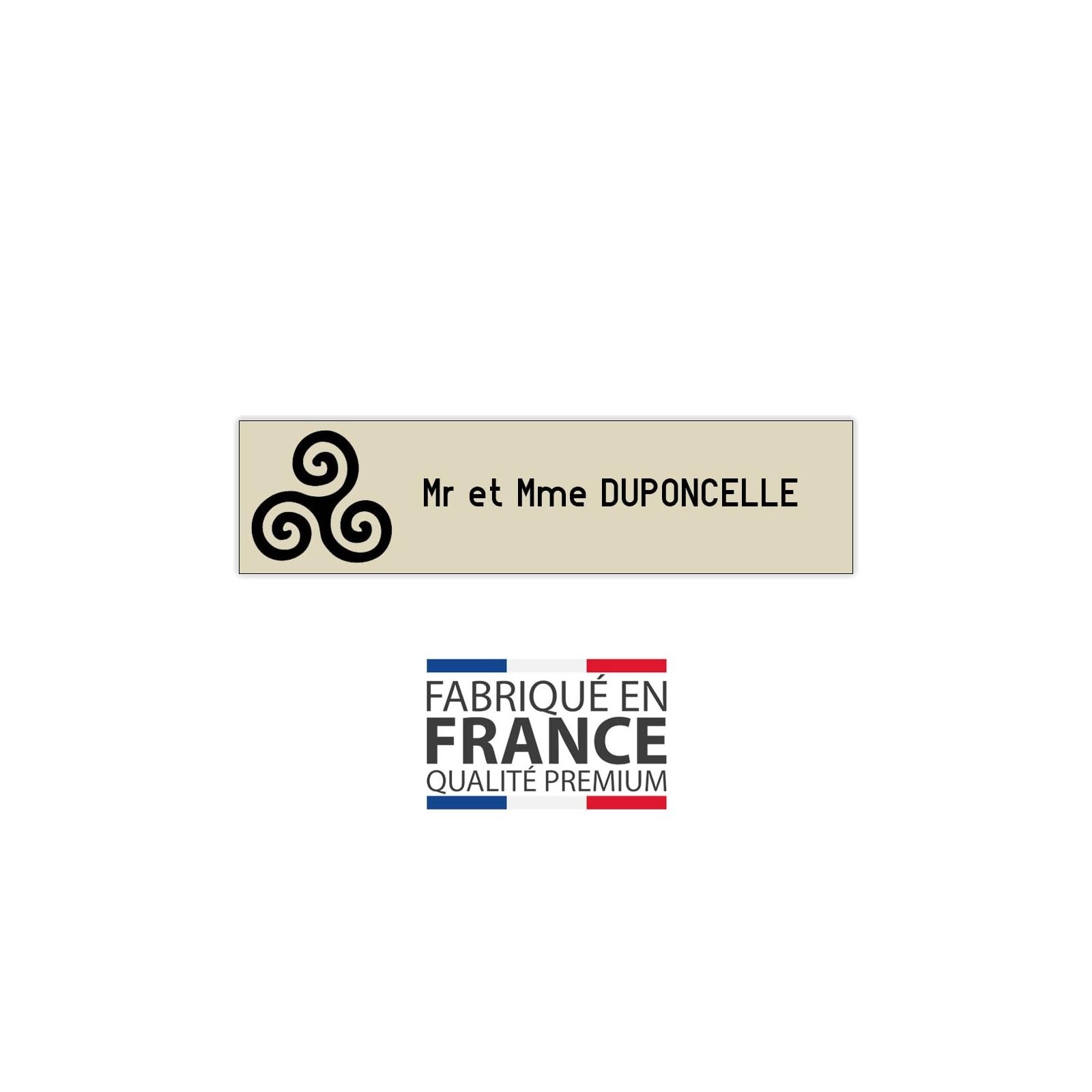 Plaque De Boite Aux Lettres Standard Format 25 X 93 Mm 2 Lignes