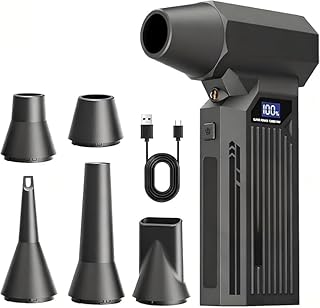 Compressed Air Duster -Mini Blower Turbo Fan,150000RPM Cordless Electric air Duster for Keyboard PC Cleaning,No Canned,Jet Dry Blower Air Blower for Home and Car