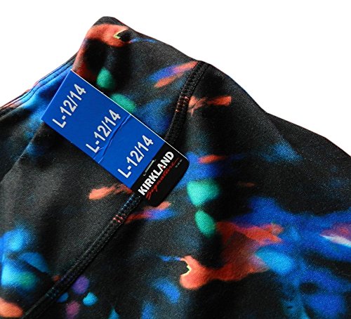 Kirkland Signature Girls' Moisture Wicking Fabric Active Capri Legging (X-Large / 16, Black Glow)4