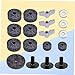 HEMOTON Felt Pad Butterfly Nut Kit Cymbal Replacement Accessories Cymbal Felt Washers (grey)