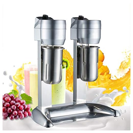 300W Double Head Milk Shake Machine Commercial Stainless Steel MilkShake Juicers 110V Double Head Mixer Tea Drink Mixer Home Use