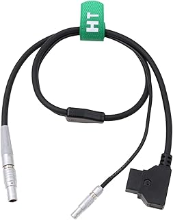 HangTon Run Stop Power Cable for RED DSMC2 Camera CTRL to ARRI Cforce RF Motor Cmotion cPRO Motor CAM 7 Pin to D-tap 00B 4 Pin 24