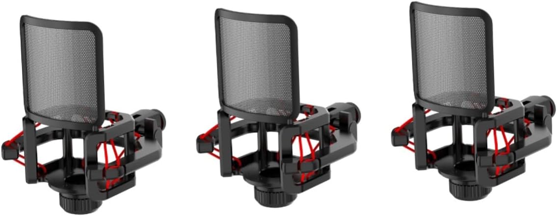 FAVOMOTO 3pcs Microphone Isolation Mic Filter Absorbent Foams Recording Equipment Sound Absorber Microphone Podcast Accessory