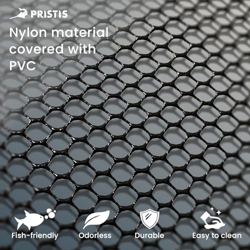 Pristis 20\'\' Depth Floating Lightweight Fishing Net with Telescopic Pole Handle, Rubber Coat Landing Net Freshwater Saltwater, 39\'\' Foldable Extendable Dip Net, Boat/Kayak Fish Net for Catch Release - Thumbnail 7