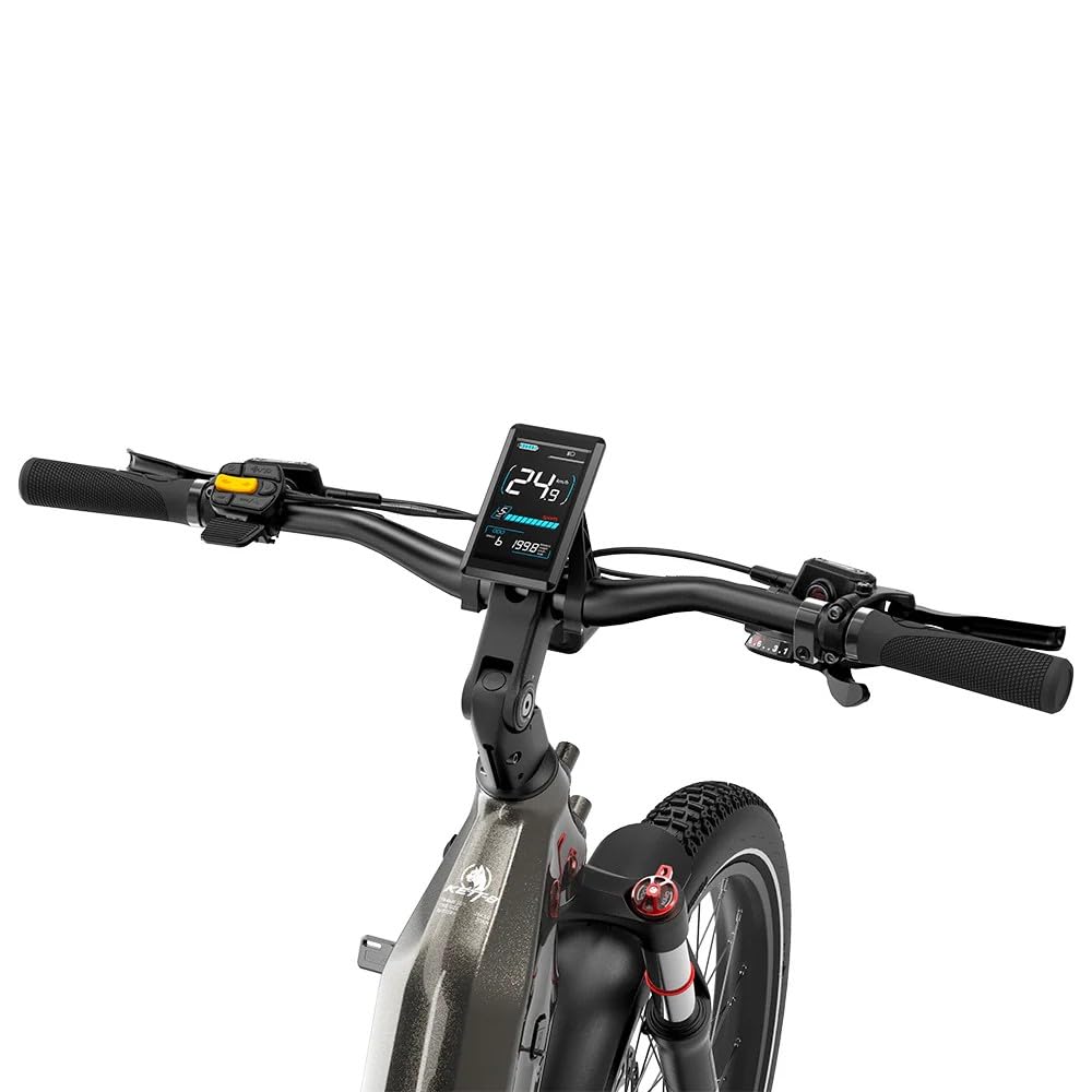 LANKELEISI Kett-8 E-Bike 26 Zoll Fatbike Vollfederung 960Wh Akku Bis 150KM | mit Drehmomentsensor, 26x3.0 Zoll, Heckmotor, 8-Gang Schaltwerk, Pedelec SUV Citybike für Damen u. Herren