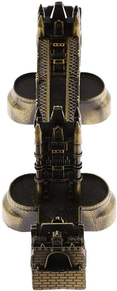 PROW® 8 Inch Retro London Tower Bridge Famous Architecture Model State Building for Home Furnishing Metal Ornament Craft Art Handicrafts Tabletop Décor image 2