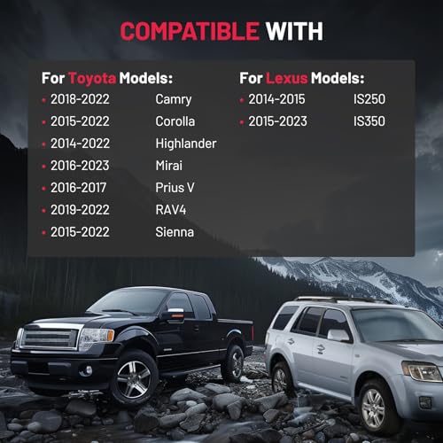 Image of SYERAL Front Right Passenger Side Door Latch Lock Actuator Compatible with Lexus IS250 IS350, Compatible withToyota Camry Corolla Highlander Mirai Prius V RAV4, Sienna Replaces 6903002380, DLT117