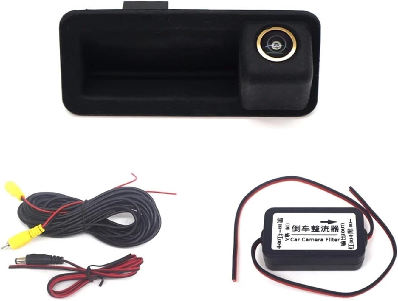 HD Rear Camera Compatible with Land Rover Range Rover Evoque L538 Crossover 2011~2018 Trunk Handle Backup Parking Reversing(Camera Rectifier)