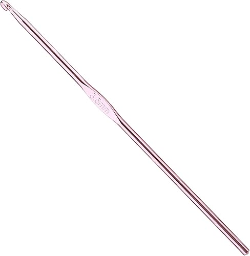 Gancho de ganchillo de aluminio de 3.5mm, agujas de ganchillo lisas, agujas de tejer para manualidades de hilo, gran regalo de bricolaje hecho a