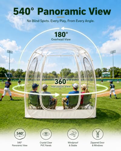 Carpa deportiva pop up transparente para 2-6 personas miniatura 2