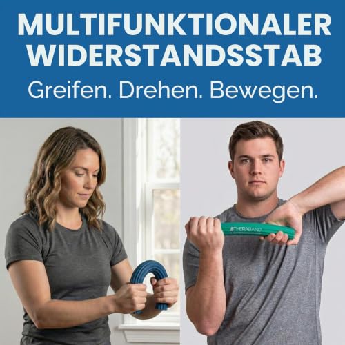 THERABAND FlexBar Tennisarm-Therapiestange, lindert Sehnenentzündungsschmerzen und verbessert die Griffstärke… – Ansicht 6