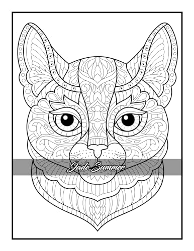 100 Animals: An Adult Coloring Book with Lions, Elephants, Owls, Horses, Dogs, Cats, and Many More! - Image 74