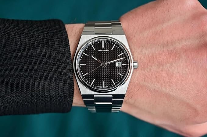 Image of Mister Empire Analog Wrist Watch for Men, Stainless Steel, Black /White Dial, DRM PE-11