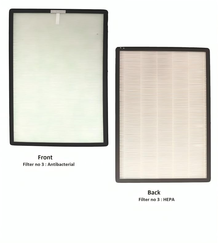 H14 Genuine Air Purifier Filter HEPA + Antibacterial Compatible with Bluestar BS-AP490LAN Air Purifier Model. (BS-HEPA) (HEPA FILTER)
