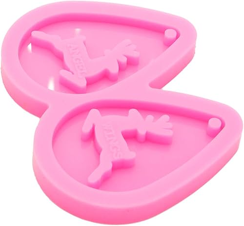 Miniatura 3 de Moldes de silicona con forma de reno súper brillante, para lágrimas, molde de aretes de resina hueca para manualidades, resina epoxi, fabricación de