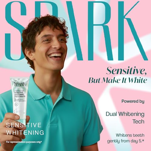 Image of STIM Spark Sensitive Whitening Toothpaste | Gentle Teeth Whitening from Day 5 | Sensitivity Relief from 6th Use | Whitening Toothpaste for Yellow Teeth | Enamel-Safe Dual Whitening Tech