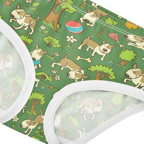 Girls' Underwear Cute Dog Cotton Stretch Comfort Toddler Panties4