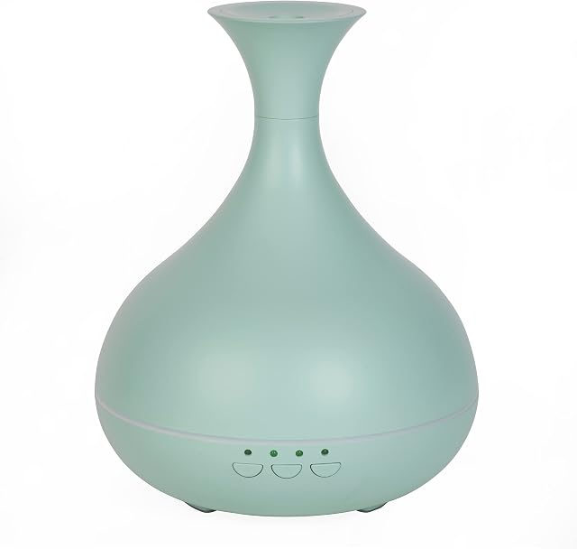 Salter EE7146BLUSTKEU7 Aroma Essential Oil Mist Diffuser with Timer, USB Ultrasonic Electric Aromatherapy , 320ml Water Capacity, Colour Changing LED Lights, Home Aromatic Wellness, Blue