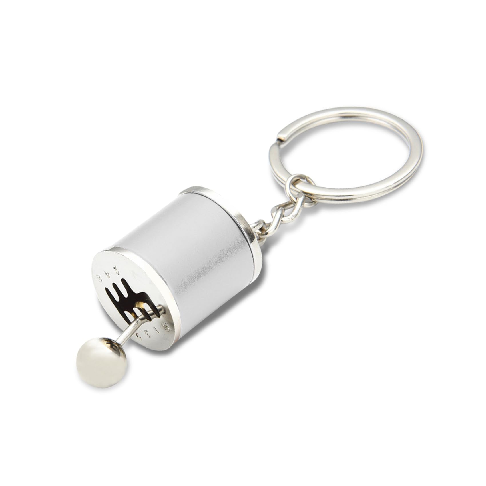 Middrivr Car Shifter Gear Keychain, Creative 6 Speed Manual Transmission Shift Lever Keyring, Mini Car Gear Shift Stick Knob Keyring, Universal Car Key Fob Keychain Accessories for Women Men