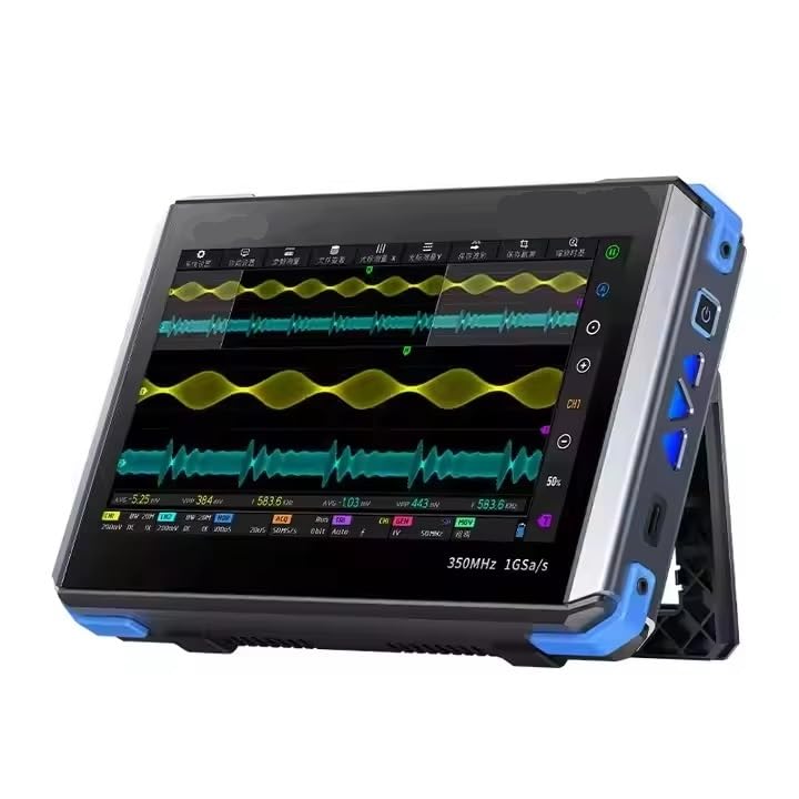 Osciloscopio portátil 4 en 1 Analizador de espectro de 350 MHz Pantalla táctil IPS de 7 pulgadas