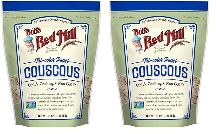 Bob's Red Mill Tri-Color Pearl Couscous, 16 Oz (Pack of 2)