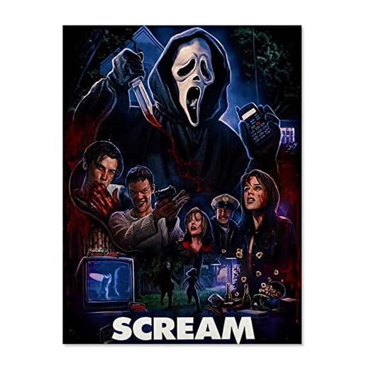 Canvas Wall Art Posters Print Scream Poster Small Size 12X18 Inch Aesthetic Picture Artwork Wall Decor for Dorm Home Bedroom Living Room Office Kitchen Farmhouse Decoration