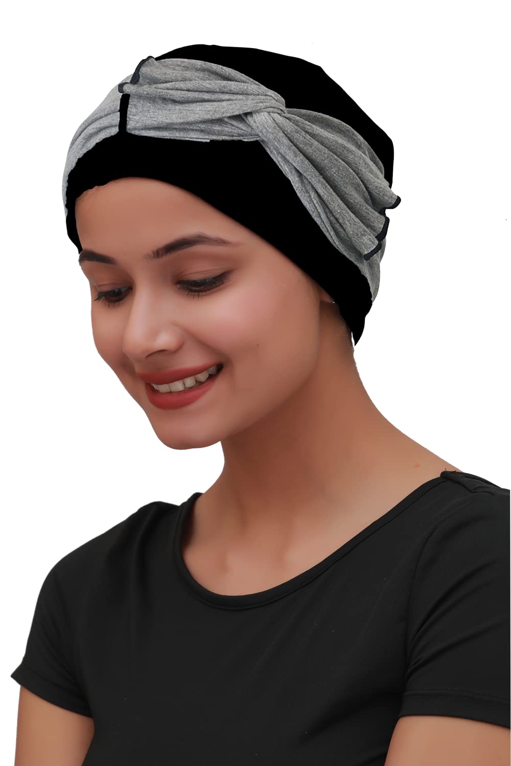 Bamboo Viscose Women Headwear with Band Chemo Headwear Free Size