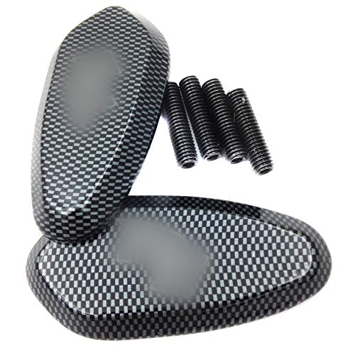 BLACK / CHROME Mirror Block Off Cap Mirror Base Plates Cover For YAMAHA YZF R1 2