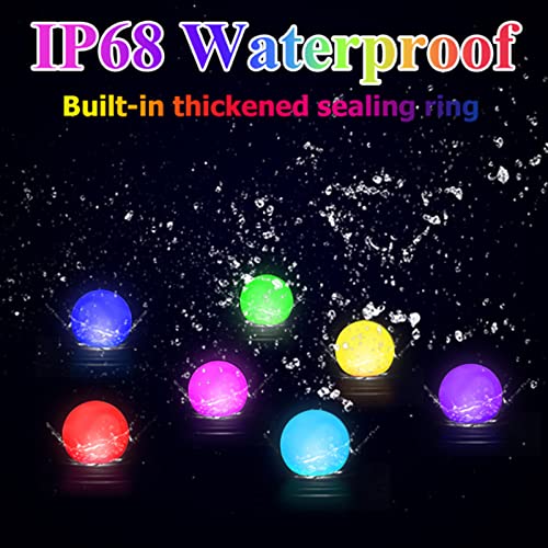 Floating Pool Lights,Rechargeable Led Color Changing Pool Lights That Float,3 Inch Led Pool Light With Remote & Hook For Swimming Pool Pond Spa Bath Garden,Hot Tub Accessories,Pool Party Decorations #TOP5